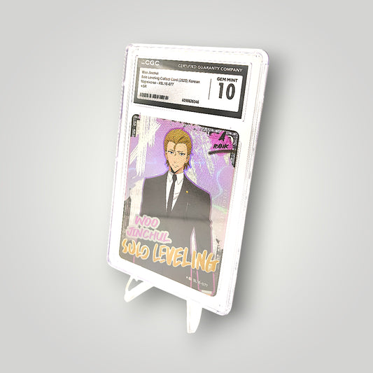 Woo Jinchul #SL1E-077 SR CGC Gem Mint 10 – Solo Leveling Mapniverse 2025 Korean
