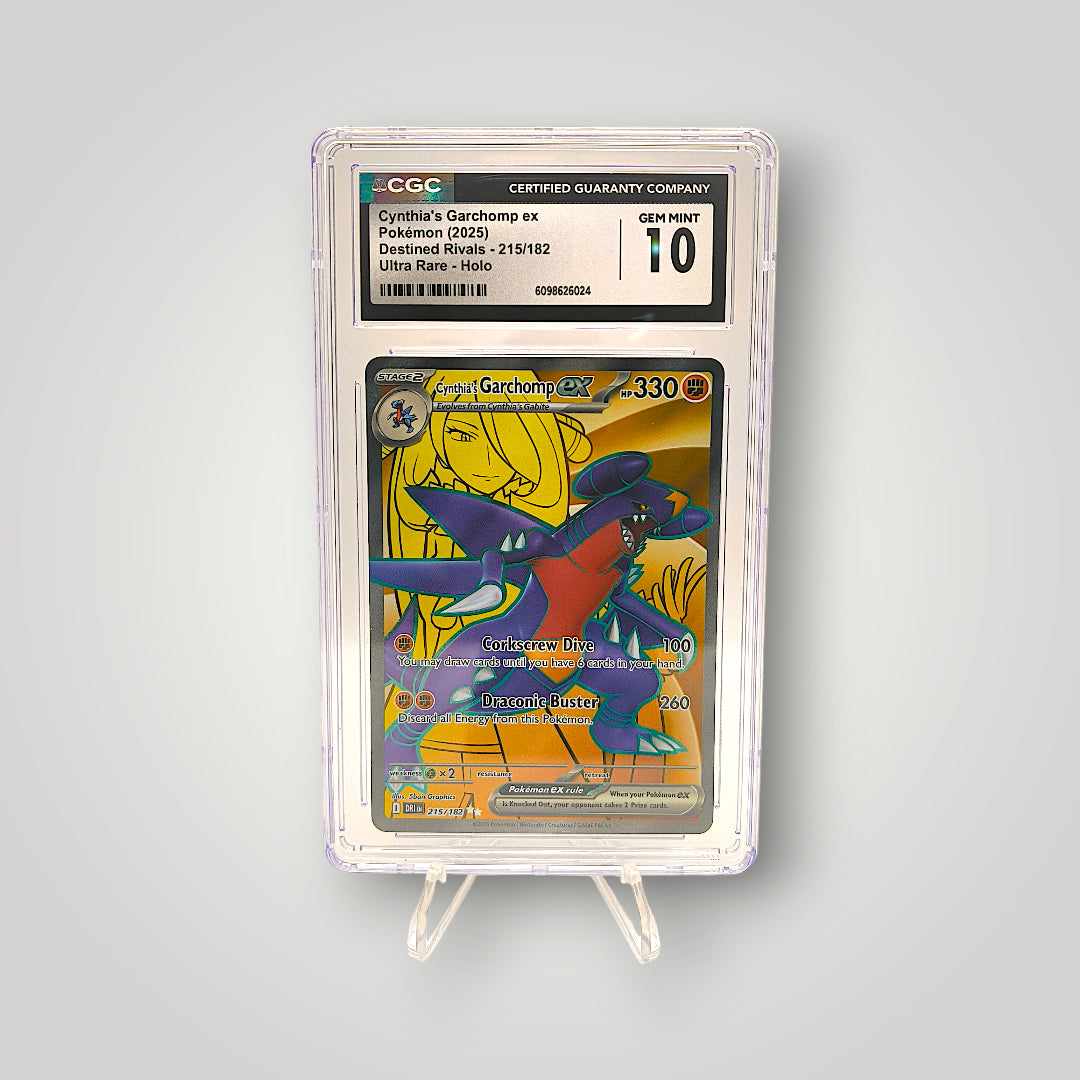 Cynthia’s Garchomp ex – Destined Rivals (215/182) – CGC Gem Mint 10