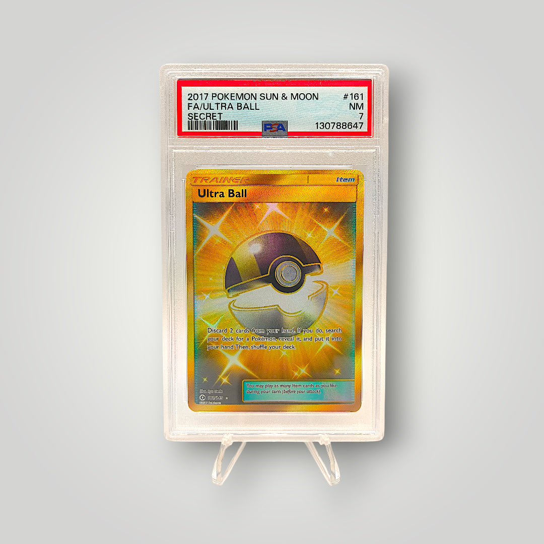 Ultra Ball 161/149 Secret Rare PSA 7 (Near Mint) – Pokémon TCG Sun & Moon (Base Set)