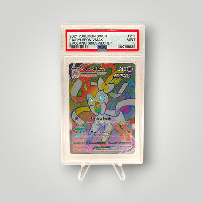 Sylveon VMAX 211 (Evolving Skies – Secret Rare) – PSA Mint 9