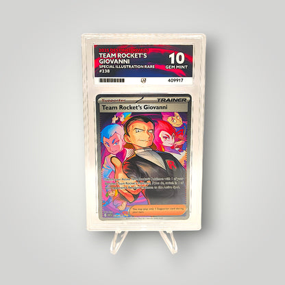 Team Rocket’s Giovanni 238 (Destined Rivals – Special Illustration Rare) – ACE Grading Gem Mint 10