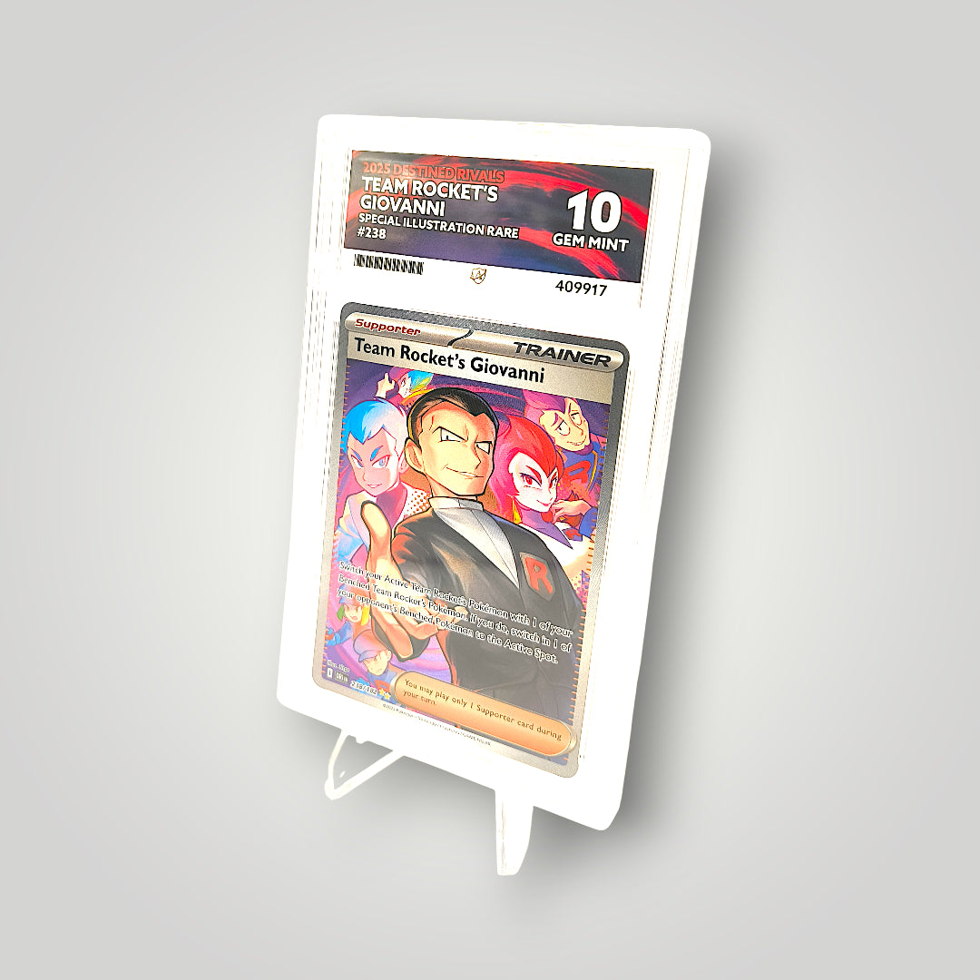 Team Rocket’s Giovanni 238 (Destined Rivals – Special Illustration Rare) – ACE Grading Gem Mint 10