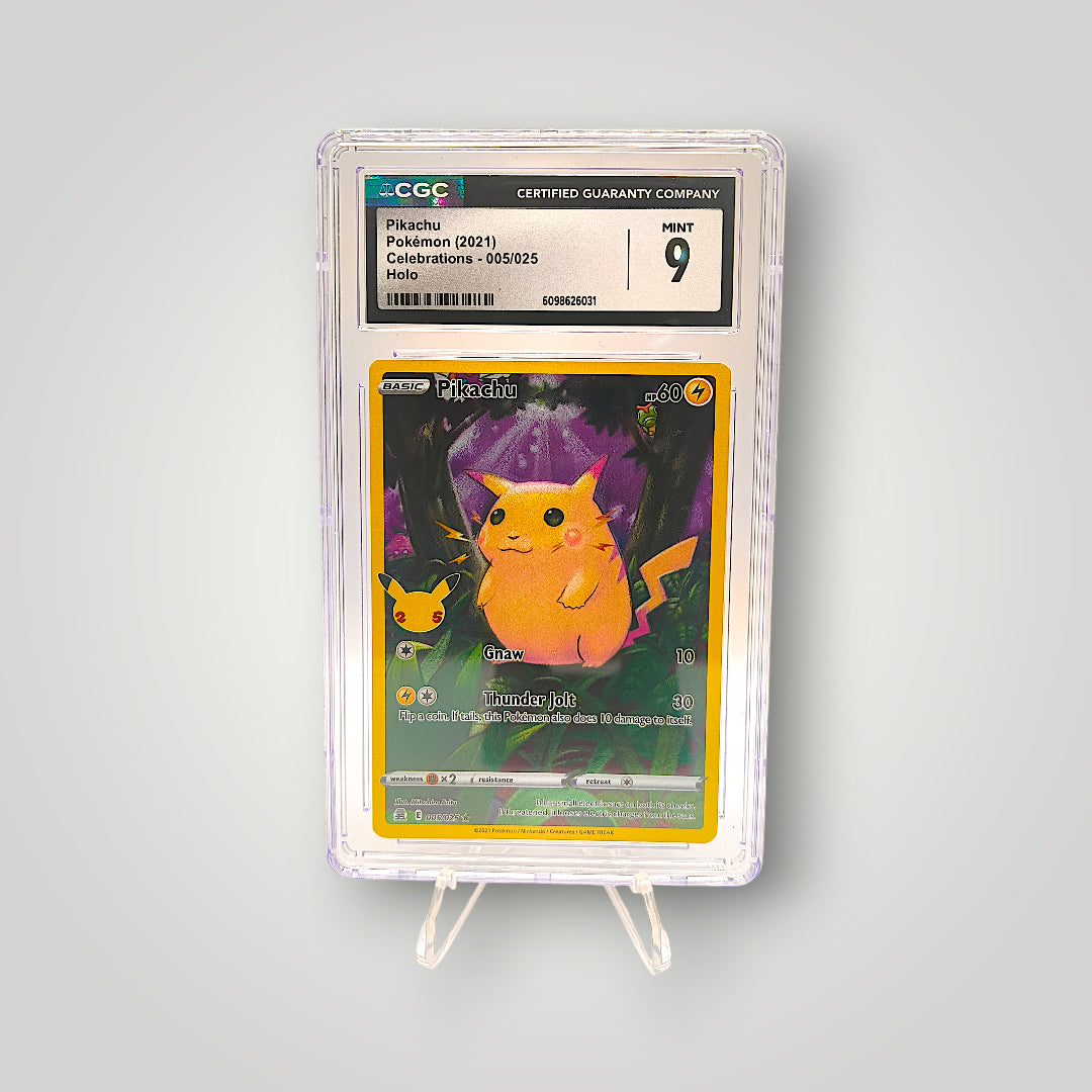 Pikachu 5/25 (Celebrations) CGC Mint 9 – Pokémon TCG (Cert 6098626031)