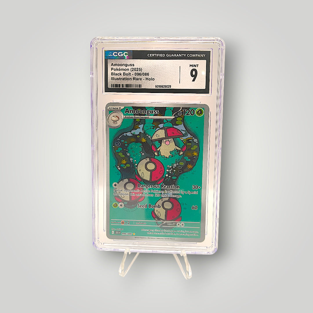 Amoonguss 096/086 Illustration Rare CGC 9 (Mint) – Scarlet & Violet: Black Bolt