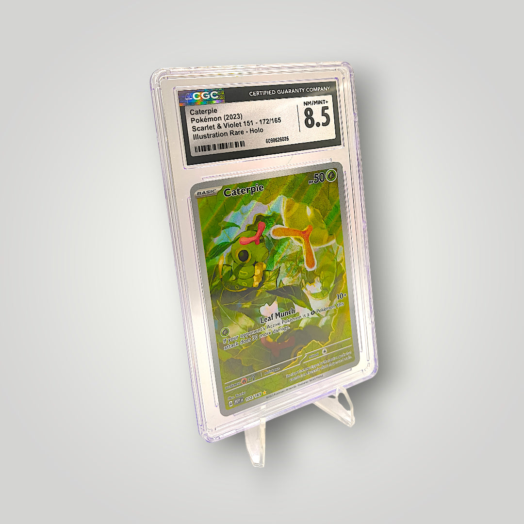 Caterpie 172/165 Illustration Rare CGC 8.5 (NM/Mint+) – Scarlet & Violet: 151