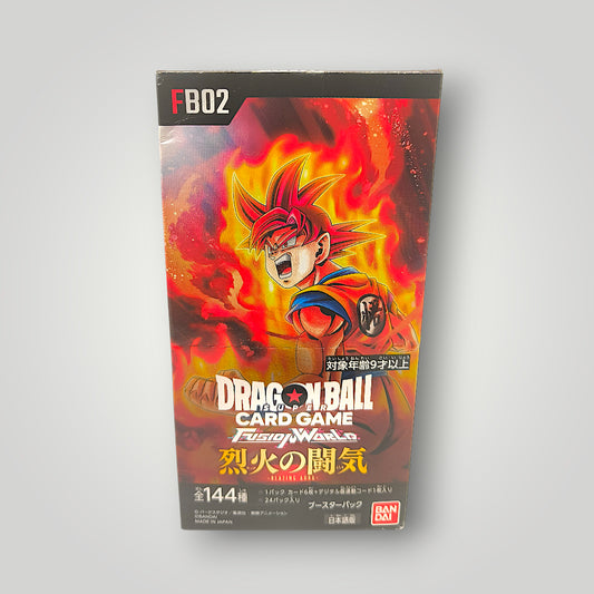 Fusion World FB02 Blazing Aura Booster Box Dragon Ball Super Card Game  – Japanese