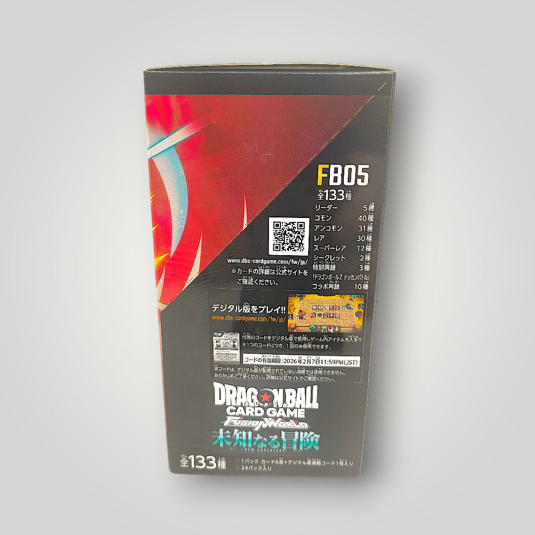 Fusion World FB05 New Adventure Booster Box Dragon Ball Super Card Game  – Japanese