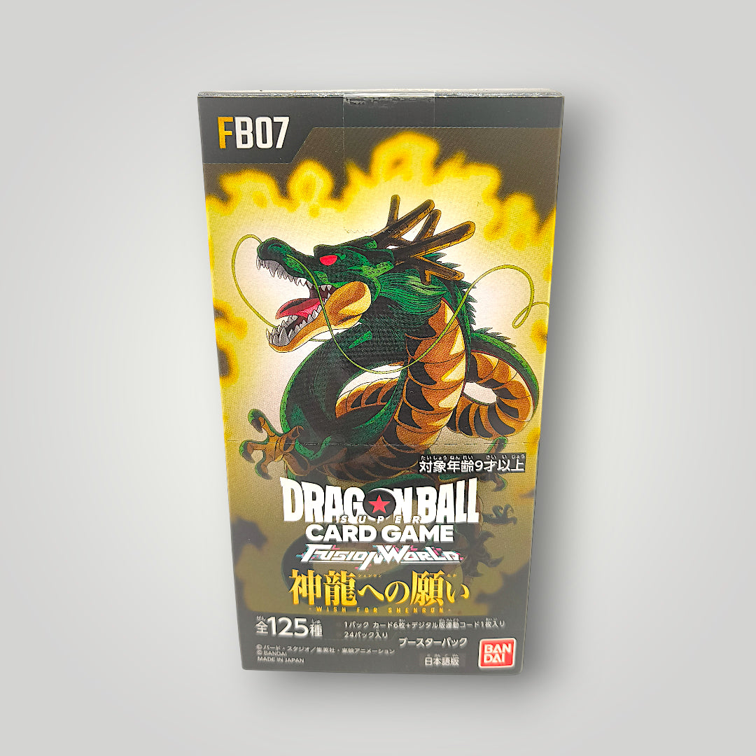 Fusion World FB07 Wish for Shenron Booster Box Dragon Ball Super Card Game – Japanese
