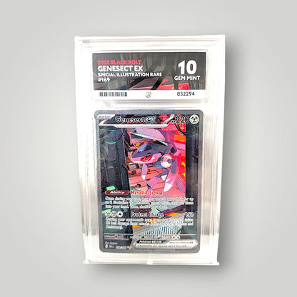 Genesect ex 169/086 (Special Illustration Rare) ACE 10 (Gem Mint) – Scarlet & Violet: Black Bolt SV10.5