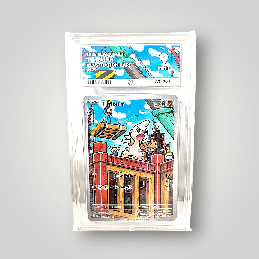 Timburr 125/086 (Illustration Rare) ACE 9 (Mint) – Scarlet & Violet: Black Bolt SV10.5