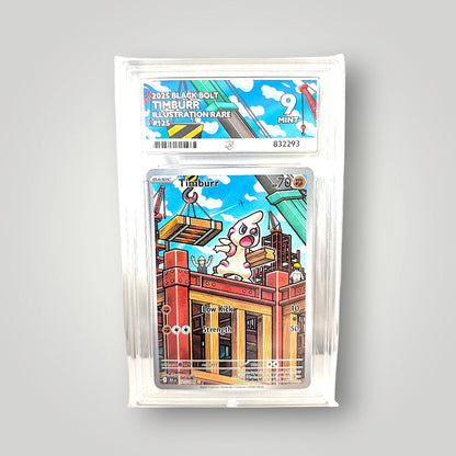 Timburr 125/086 (Illustration Rare) ACE 9 (Mint) – Scarlet & Violet: Black Bolt SV10.5