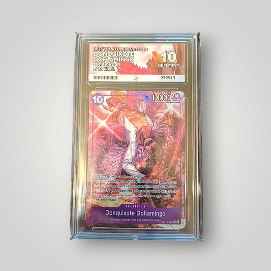 Donquixote Doflamingo OP14-069 SR Parallel ACE Grading Gem Mint 10 – One Piece English