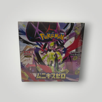 Sealed M3 Nihil Zero Japanese Pokémon TCG booster box with vibrant character artwork.