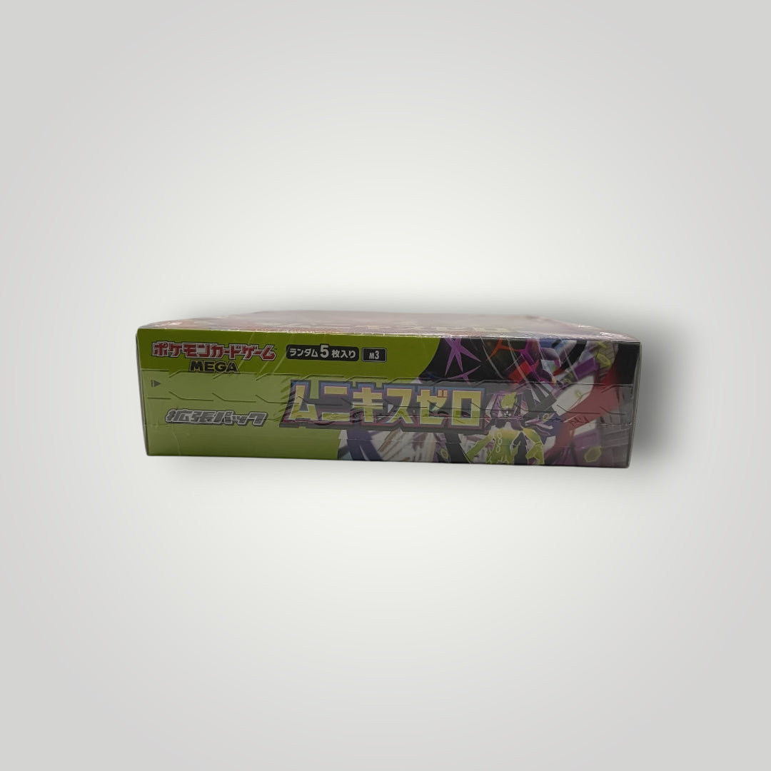 Sealed M3 Nihil Zero Japanese Pokémon TCG booster box with green and purple design.