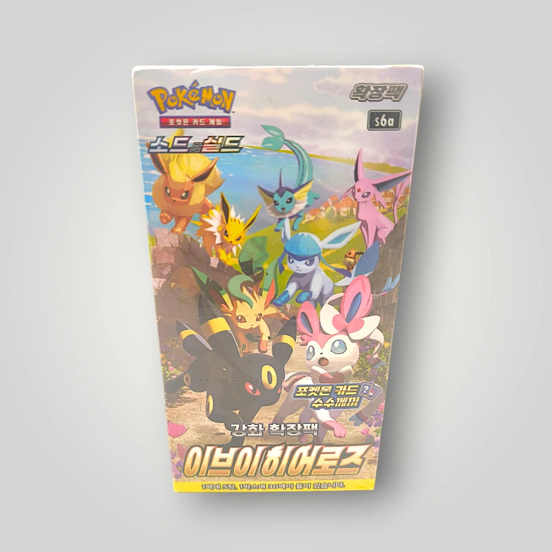 S6a Korean Eevee Heroes Booster Box s6a Sword & Shield Pokémon TCG