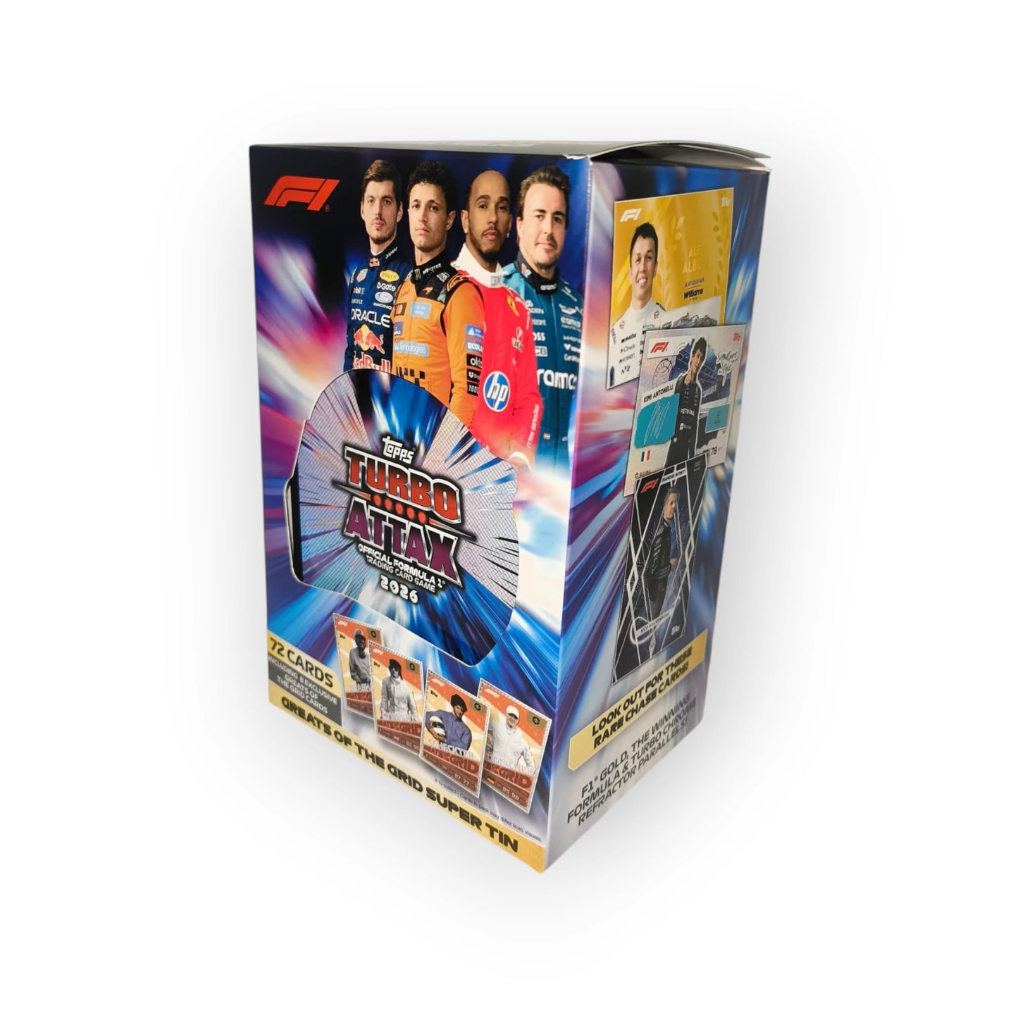Topps F1 Turbo Attax 2026 Greats of the Grid Super Tin