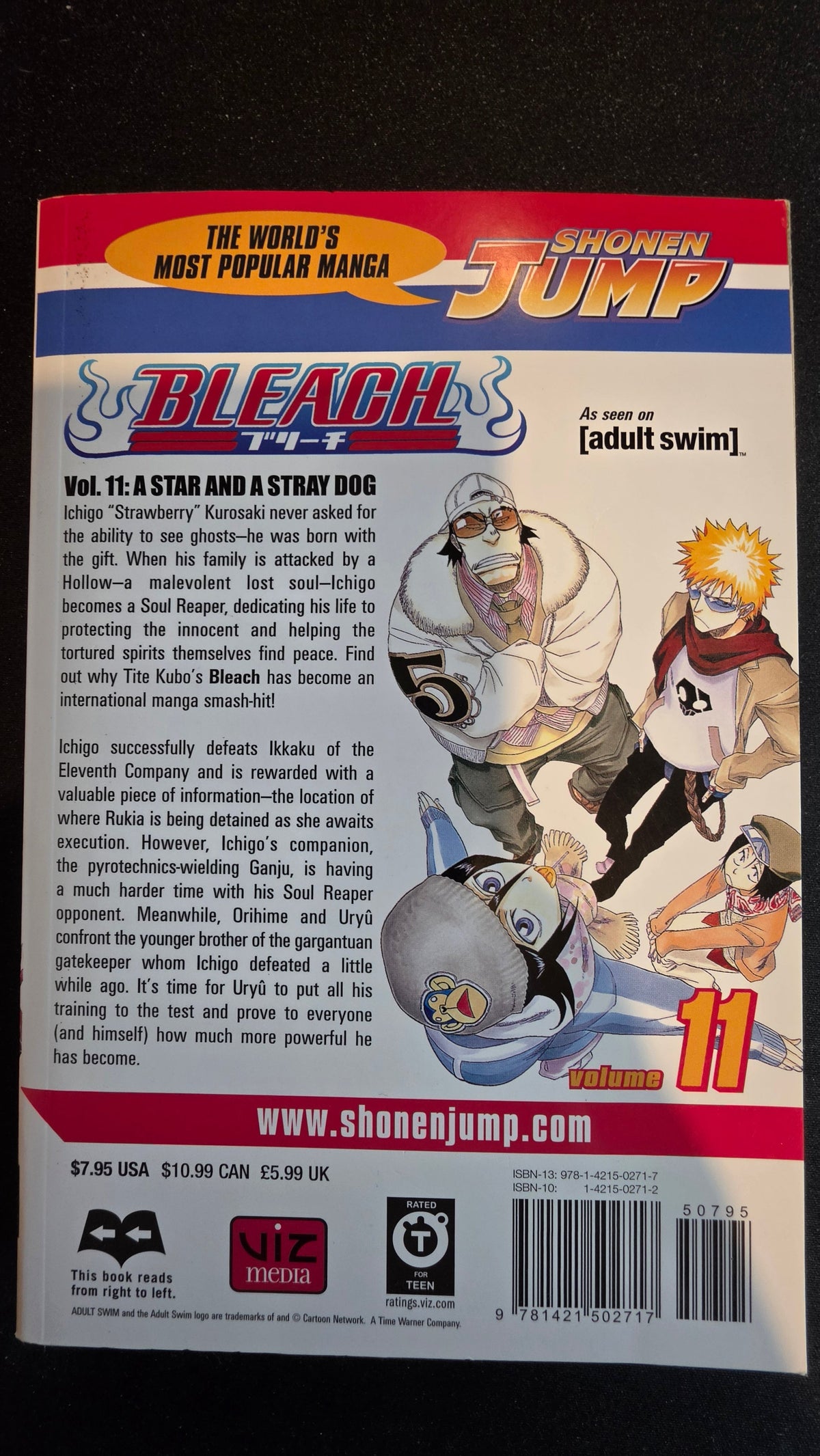 Bleach Volume 11 preowned actual copy back