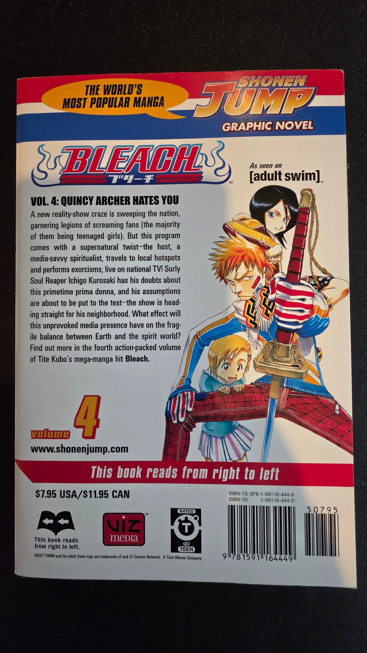 Bleach Volume 4 preowned actual copy back