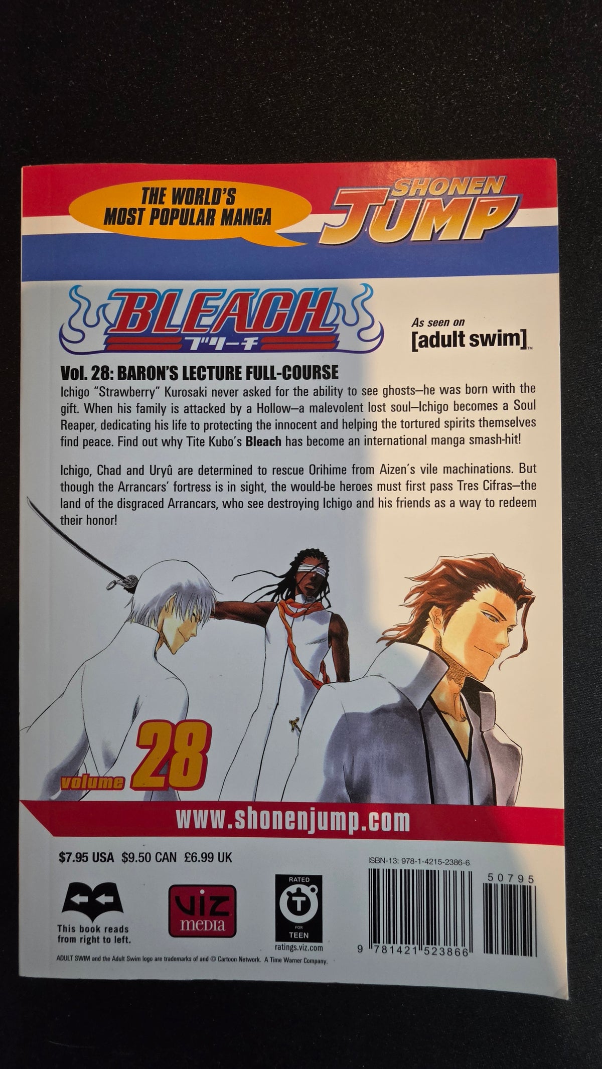 Bleach Volume 28 preowned actual copy back