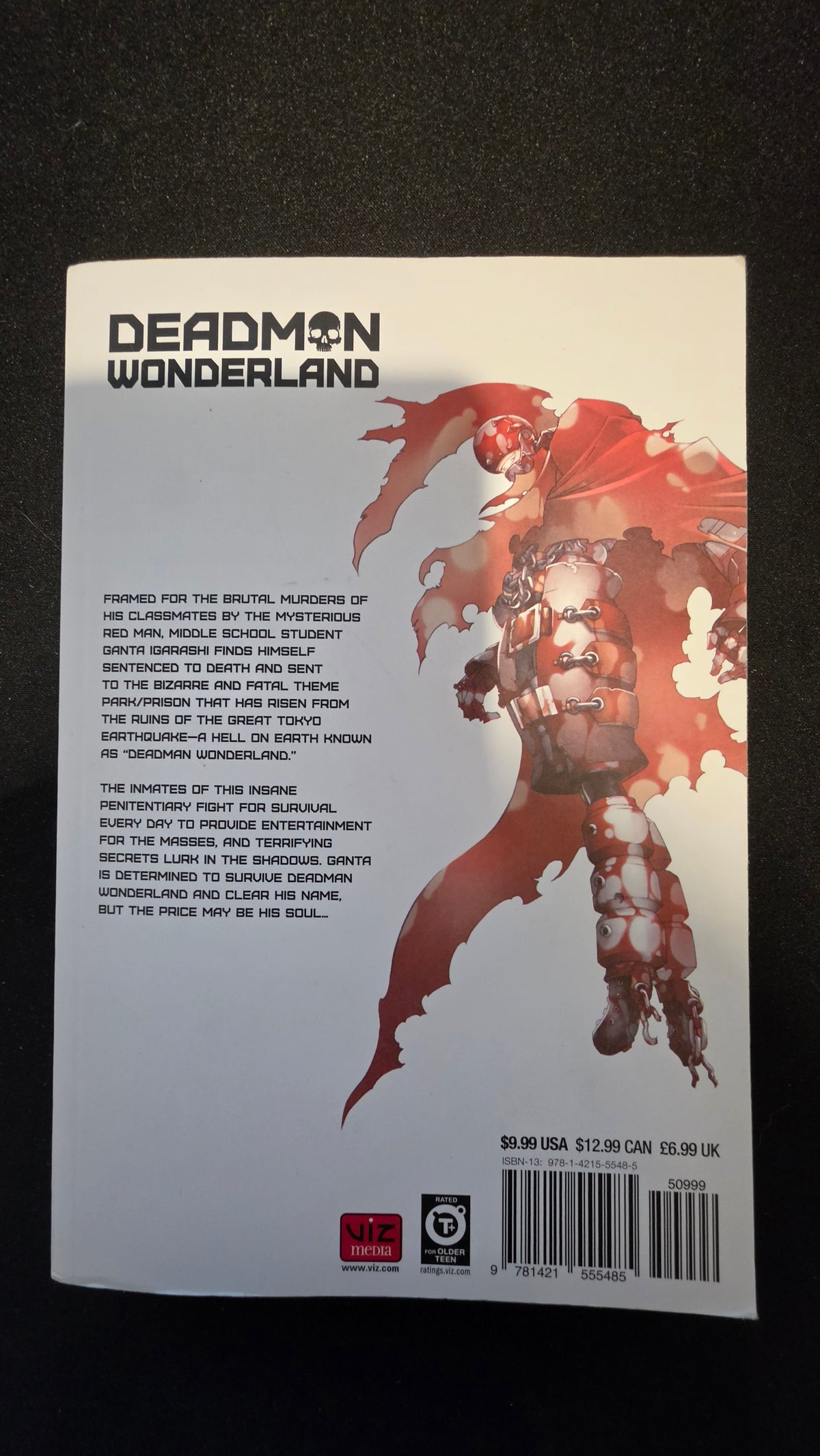 Deadman Wonderland Volume 1 preowned actual copy back