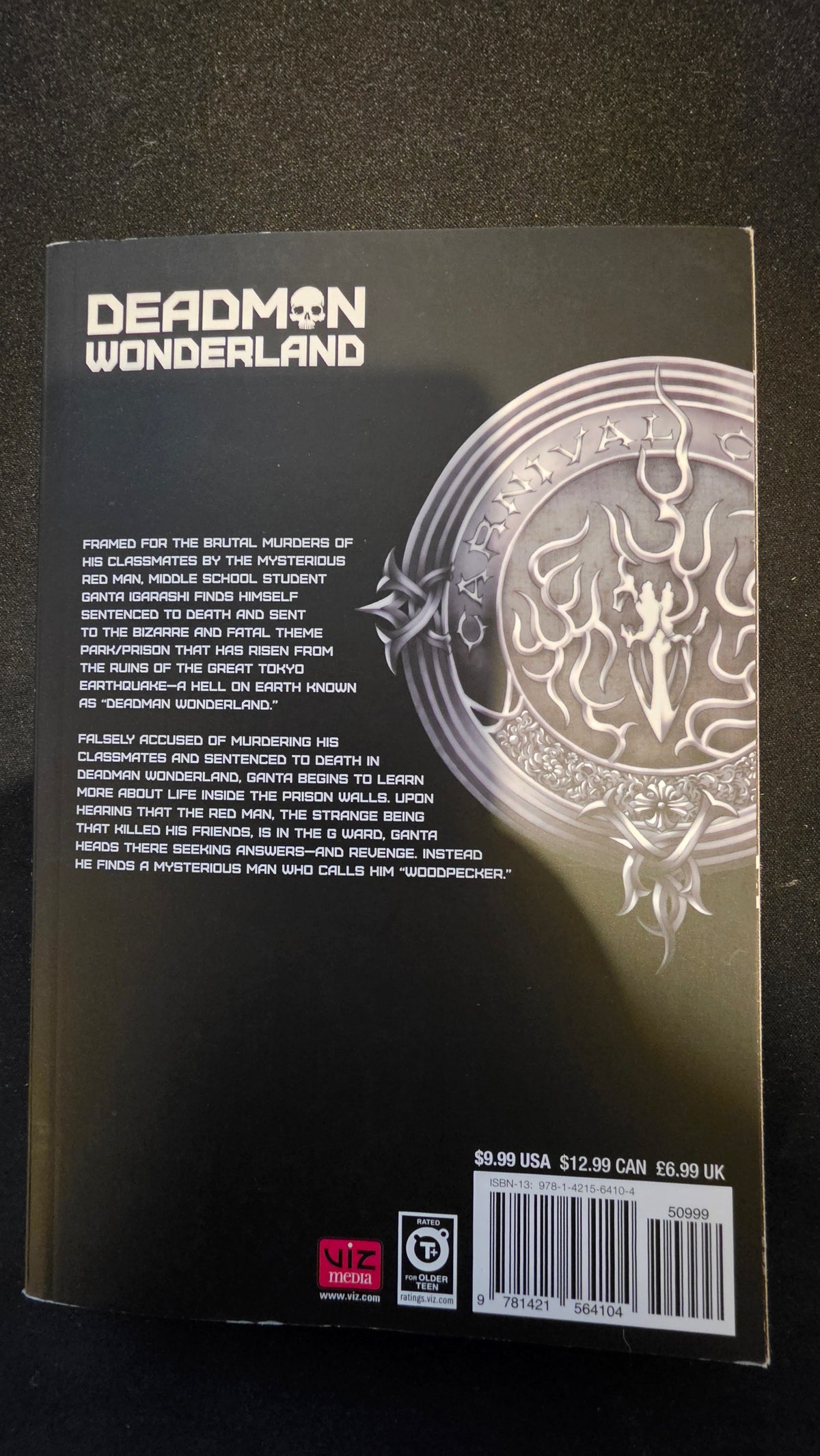 Deadman Wonderland Volume 2 preowned actual copy back