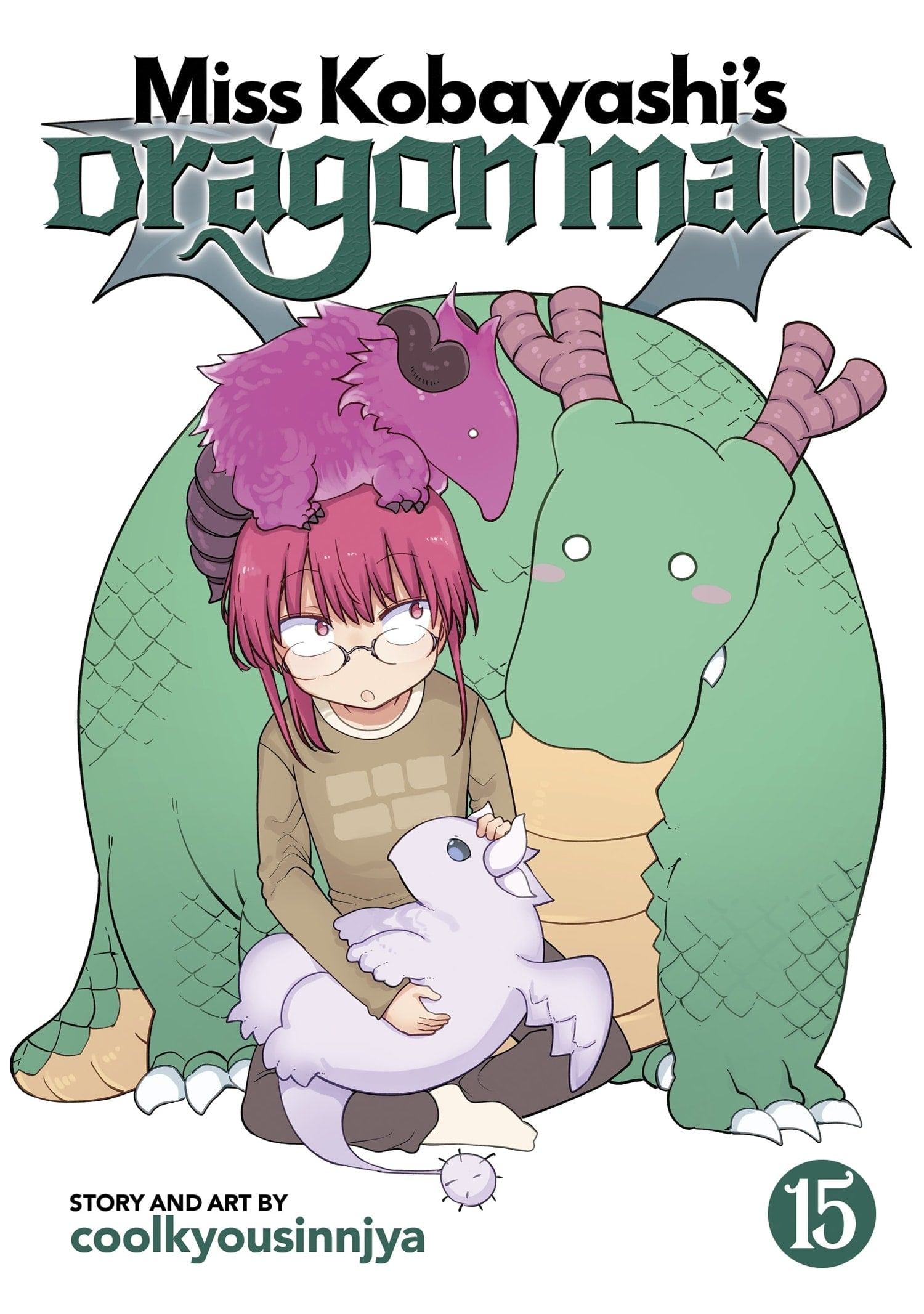 Miss Kobayashi’s Dragon Maid Vol. 15 English Manga cover