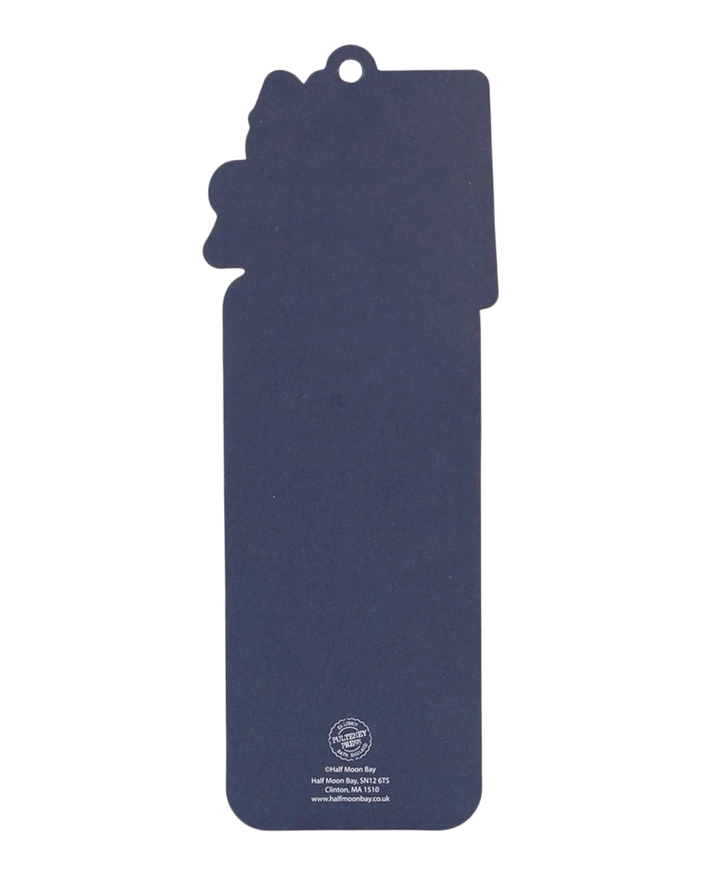 Ripperholics Good Day paper bookmark in dark blue with a decorative top edge and branding details on the back.