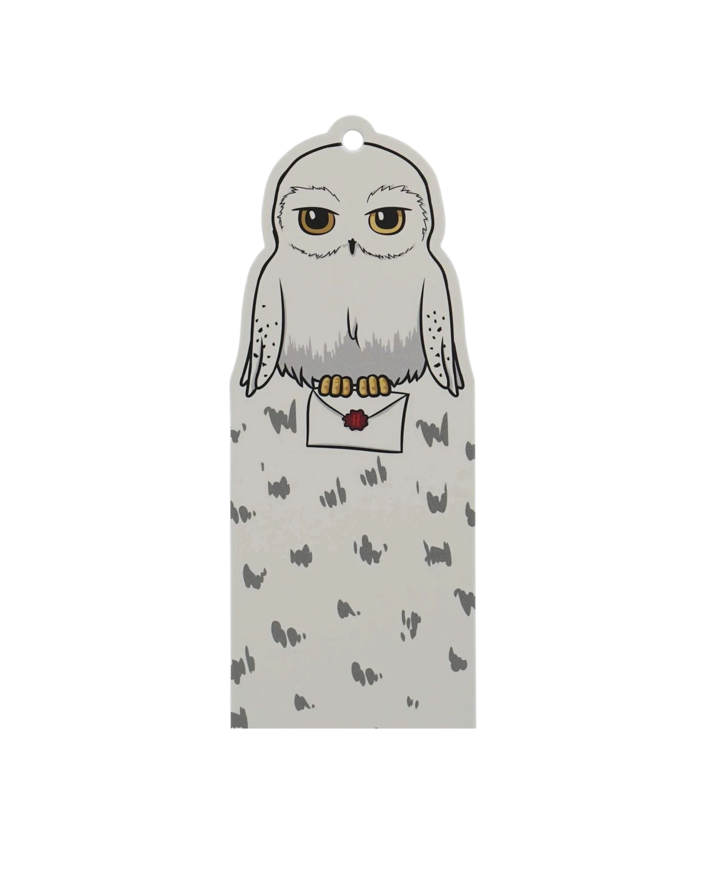 Ripperholics Harry Potter Hedwig paper bookmark featuring a white owl illustration holding a letter
