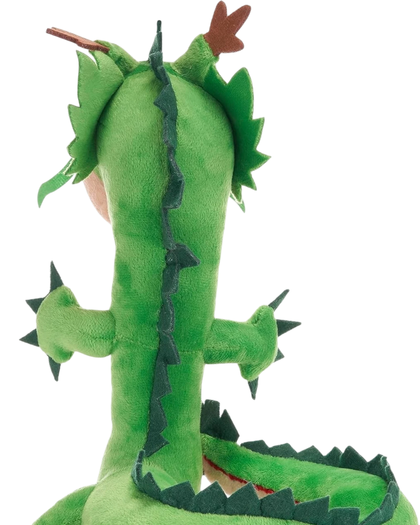 Ripperholics Dragon Ball Super 12-inch Shenron dragon plush toy showing green scales and spiky back detail