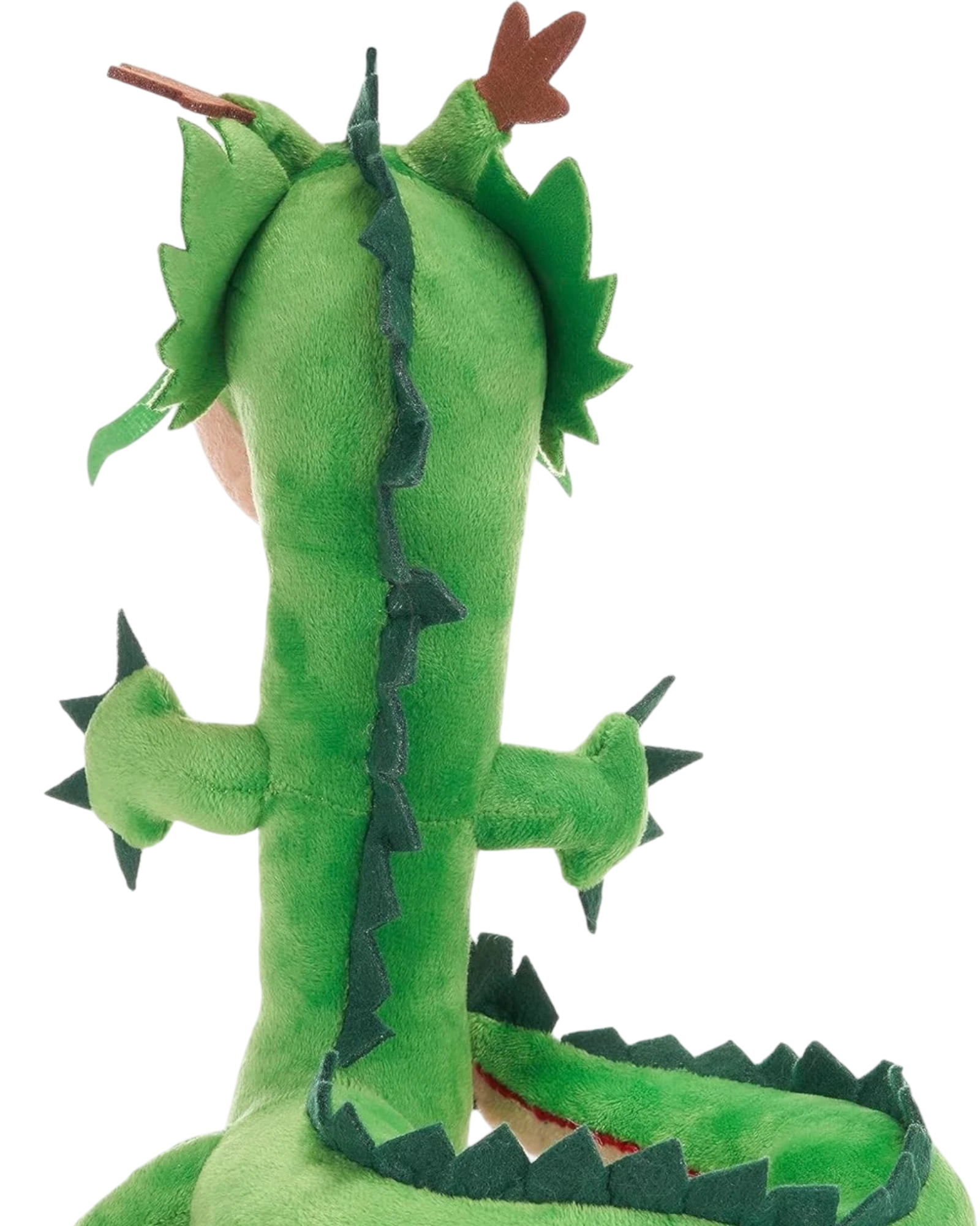 Ripperholics Dragon Ball Super 12-inch Shenron dragon plush toy showing green scales and spiky back detail