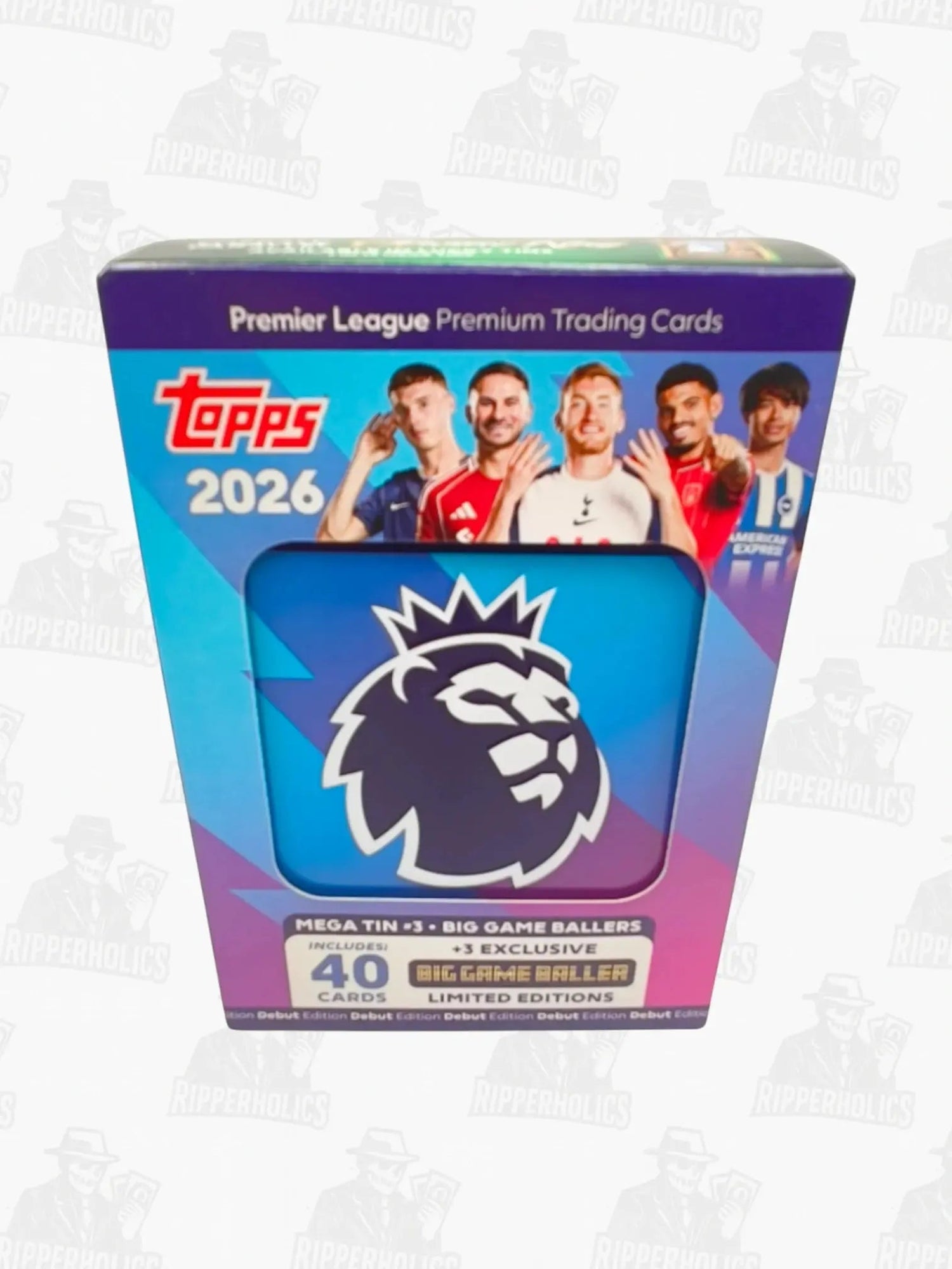 TOPPS - Mega Tin - Premier League 2026 Trading Card Game - Sealed - Ripperholics