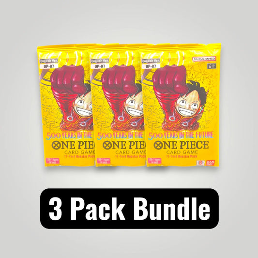 ONE PIECE OP-07 500 Years in the Future - 3x Booster Pack Bundle - English