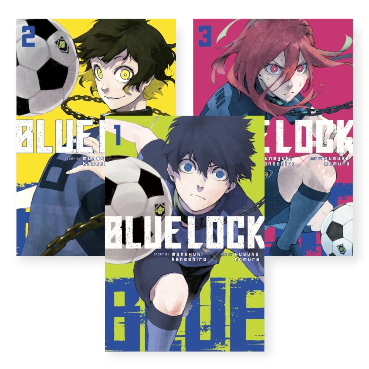 Blue Lock Starter Bundle Vol. 1-3 Manga English New