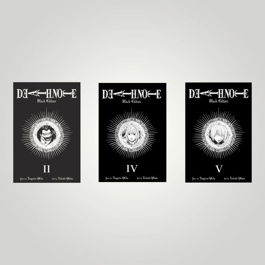 Death Note Black Edition Vol. 2, 4 & 5 Manga Bundle English New