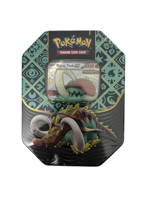Great Tusk ex Tin | Promo Card + 4 Booster Packs UK