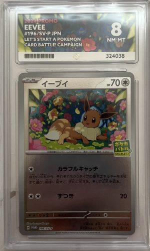Eevee | #196/SV-P | Promo Card | Ace 8 Graded | Japanese Pokémon TCG