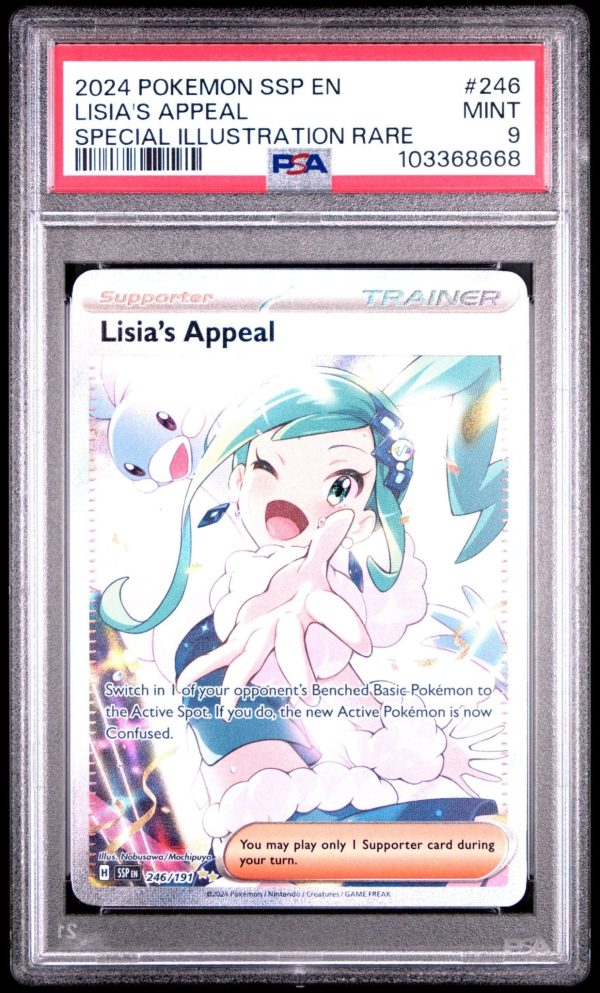 Lisia's Appeal | SSP 246/191 | PSA 9 Graded  | Pokémon TCG