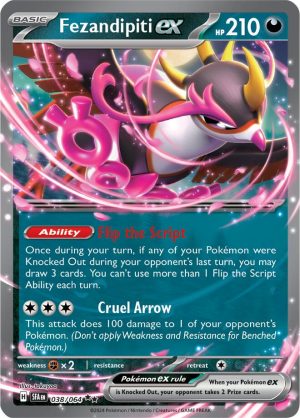 Fezandipiti ex | Double Rare 038/064 | Raw Single Card | Pokémon TCG