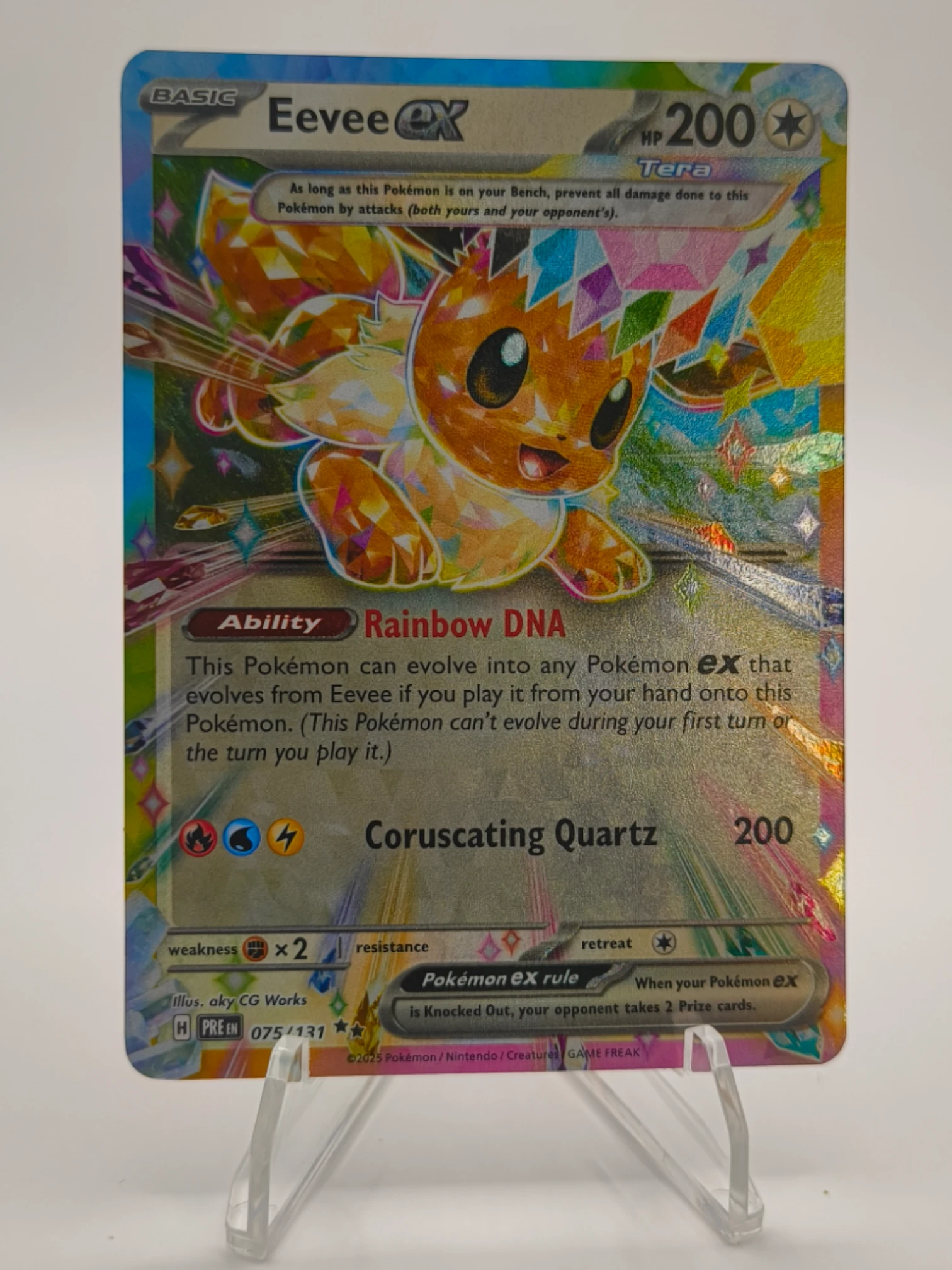Prismatic Evolutions - Eevee ex 075/131 - English - Near Mint - 1